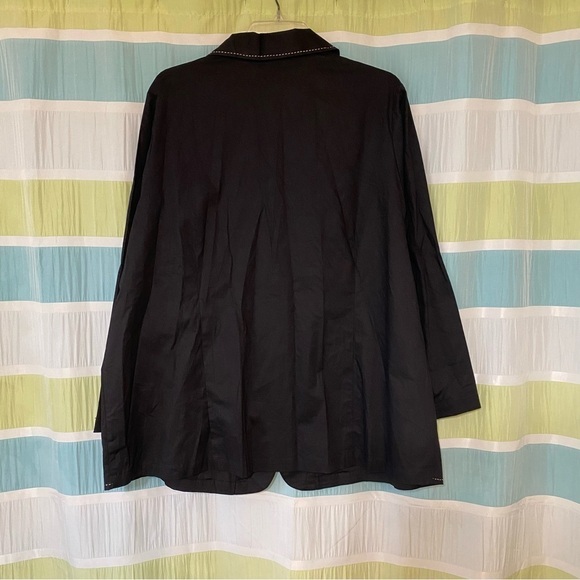 Ulla Popken Black Button Down Blouse & Pants Sz 20/22 - Picture 8 of 15